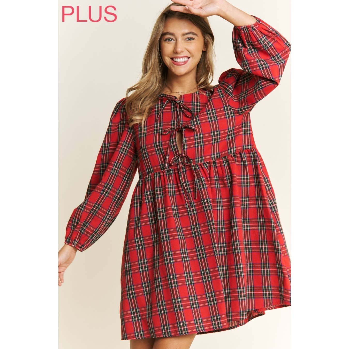 Plaid Babydoll Dress
