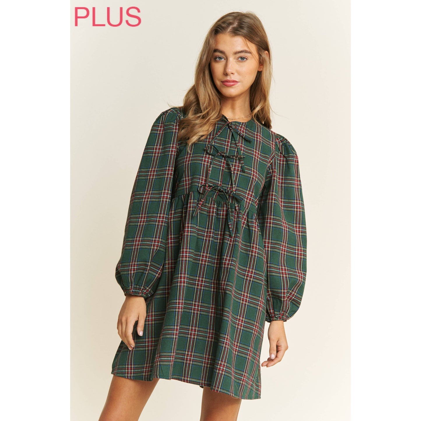 Plaid Babydoll Dress
