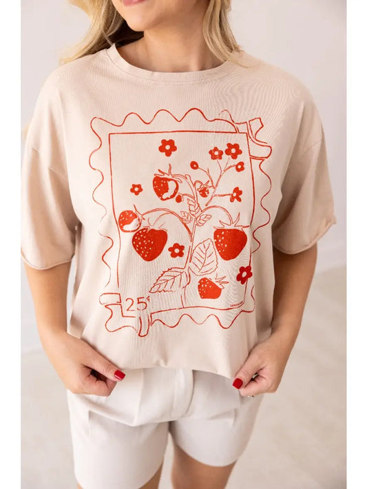 Strawberry Stamp Tee