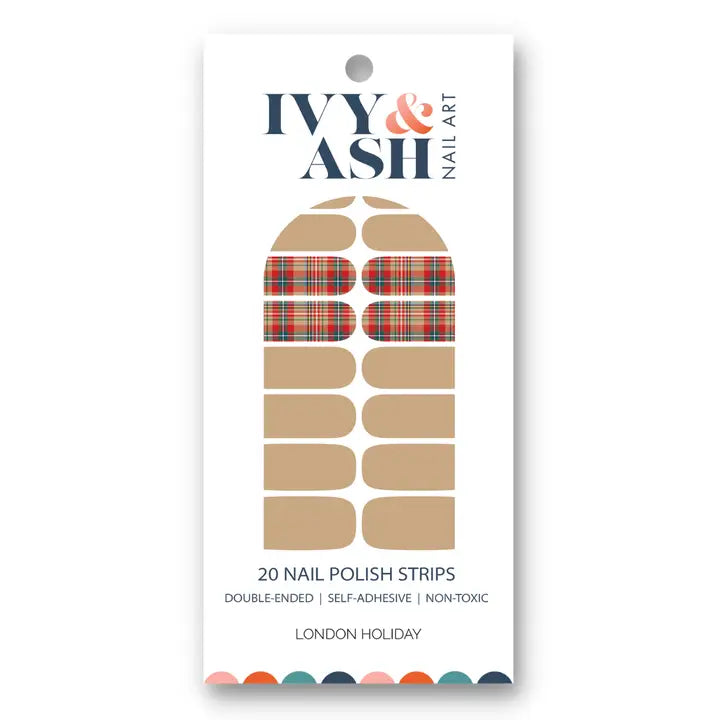 London Holiday Nail Wraps