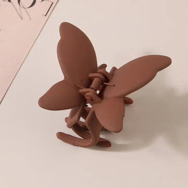 Matte Butterfly Claw Clips