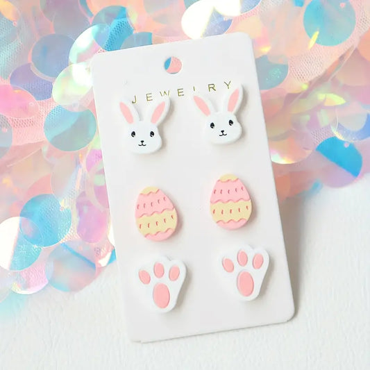 Easter Bunny Earring Set