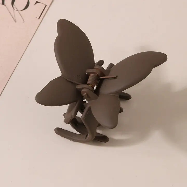 Matte Butterfly Claw Clips