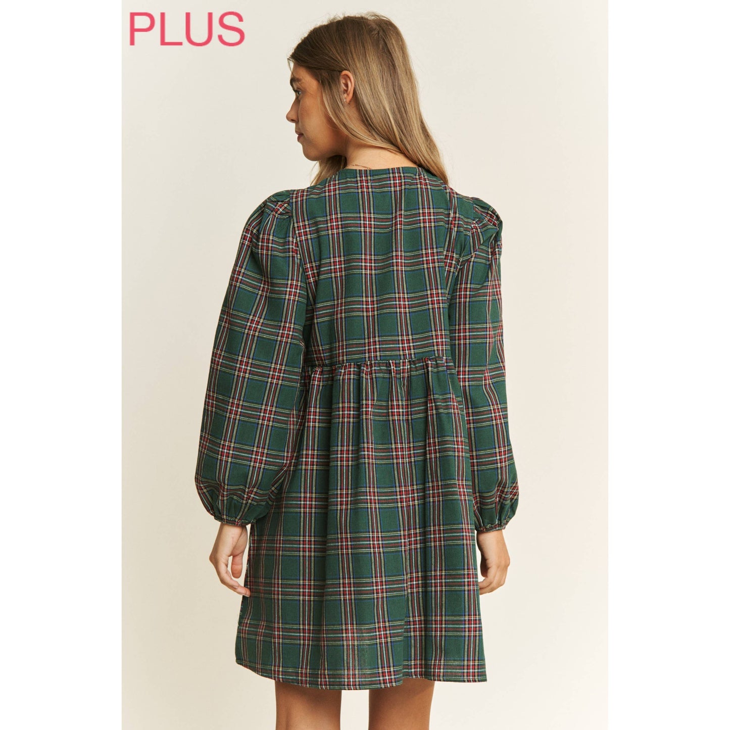 Plaid Babydoll Dress
