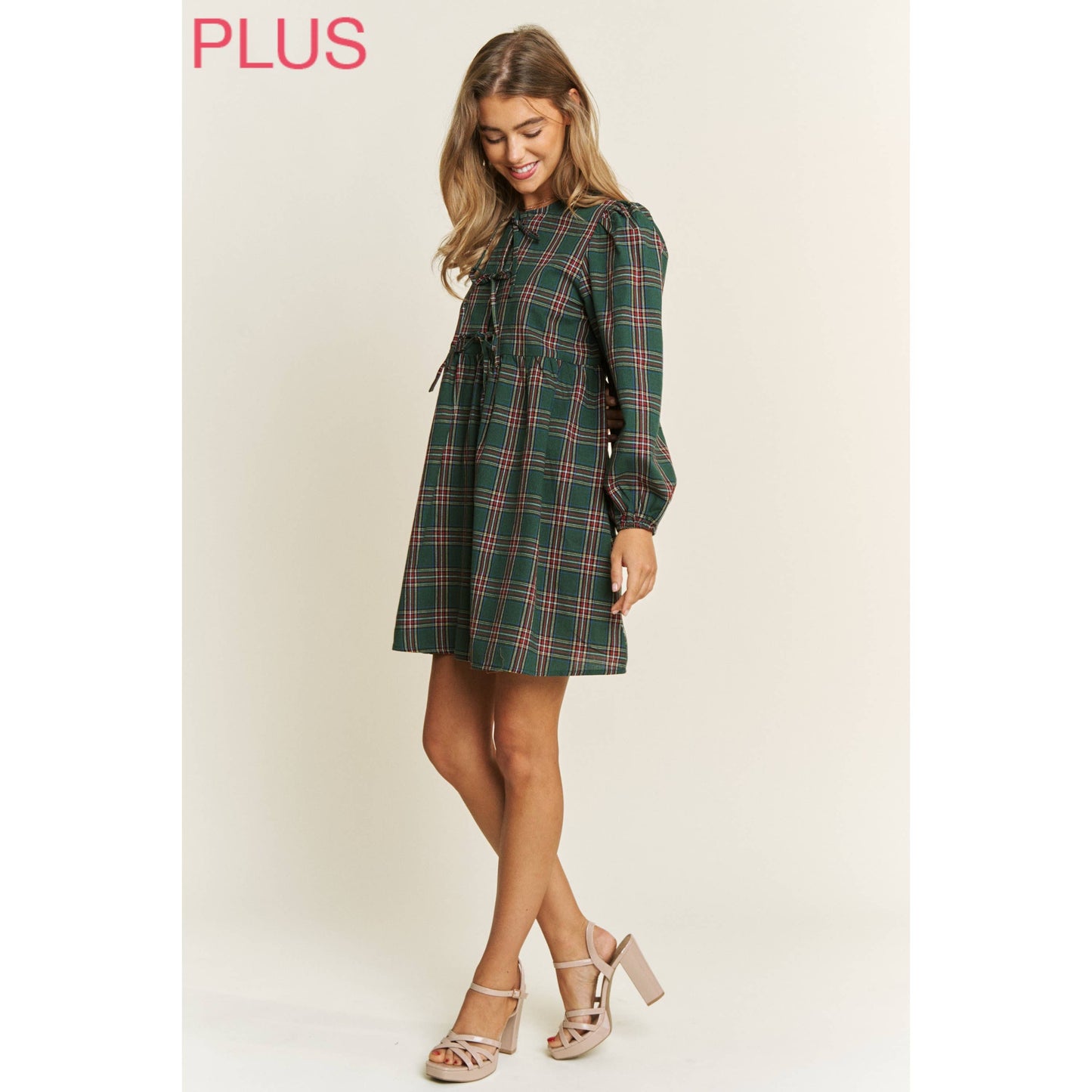 Plaid Babydoll Dress
