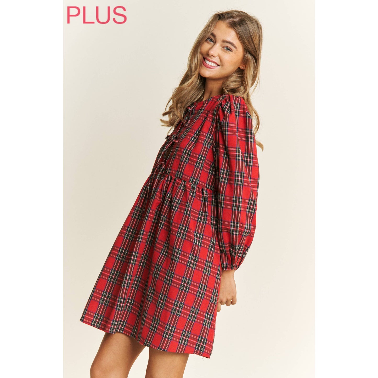Plaid Babydoll Dress