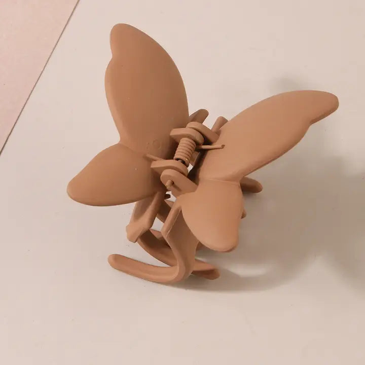 Matte Butterfly Claw Clips