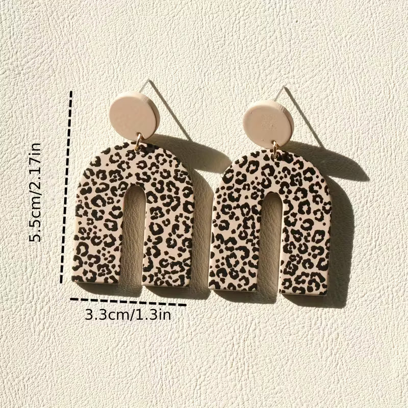 Boho Chic Leopard Earrings