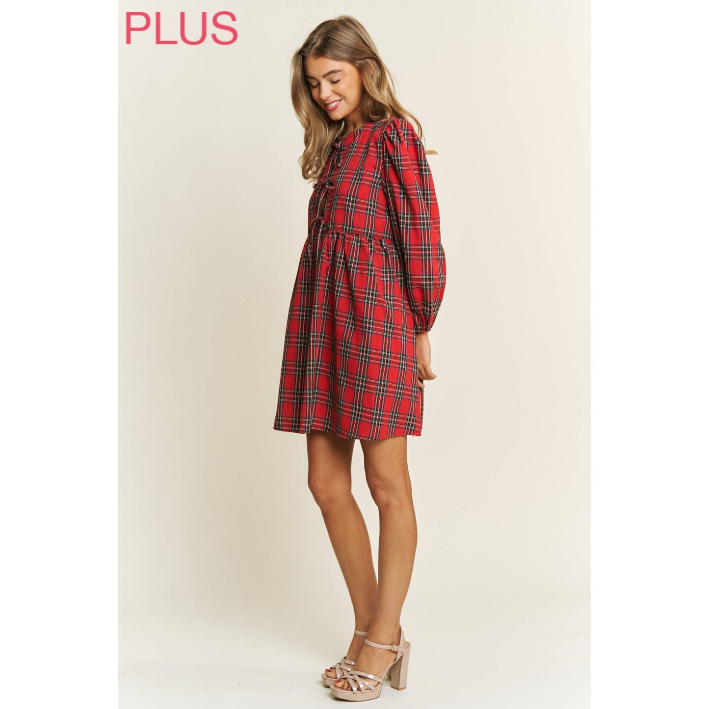 Plaid Babydoll Dress