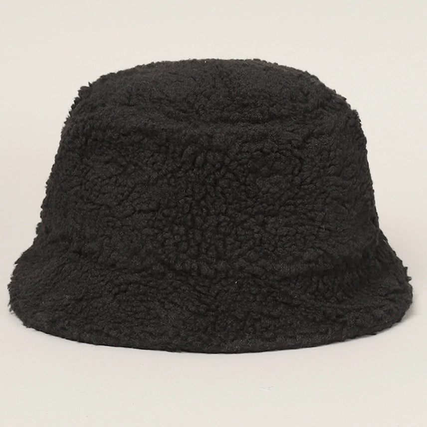 Black Sherpa Bucket Hat