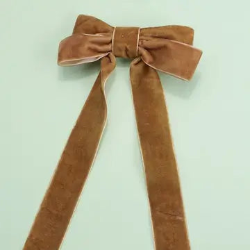 Velvet Bow Clip