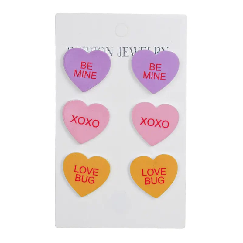 Conversation Hearts Earrings