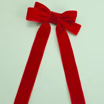 Velvet Bow Clip