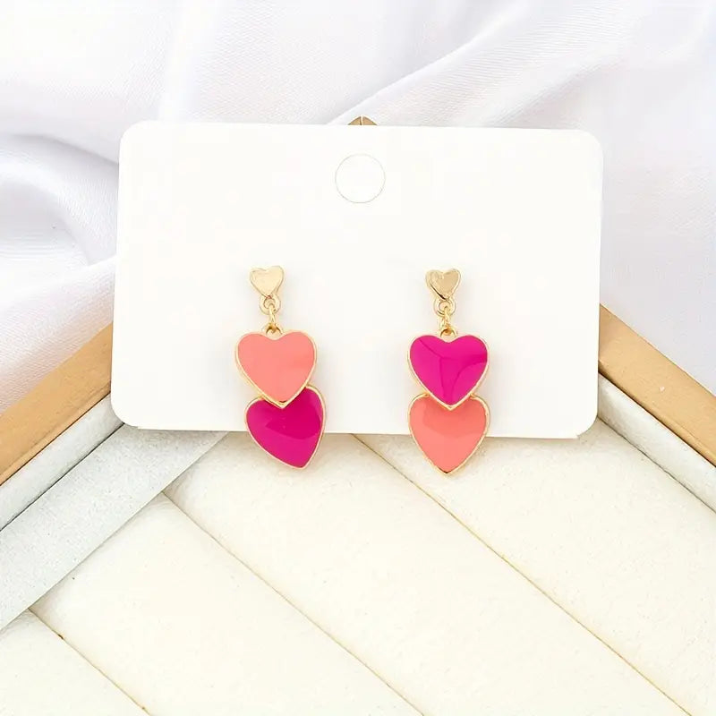 Double Heart Earrings