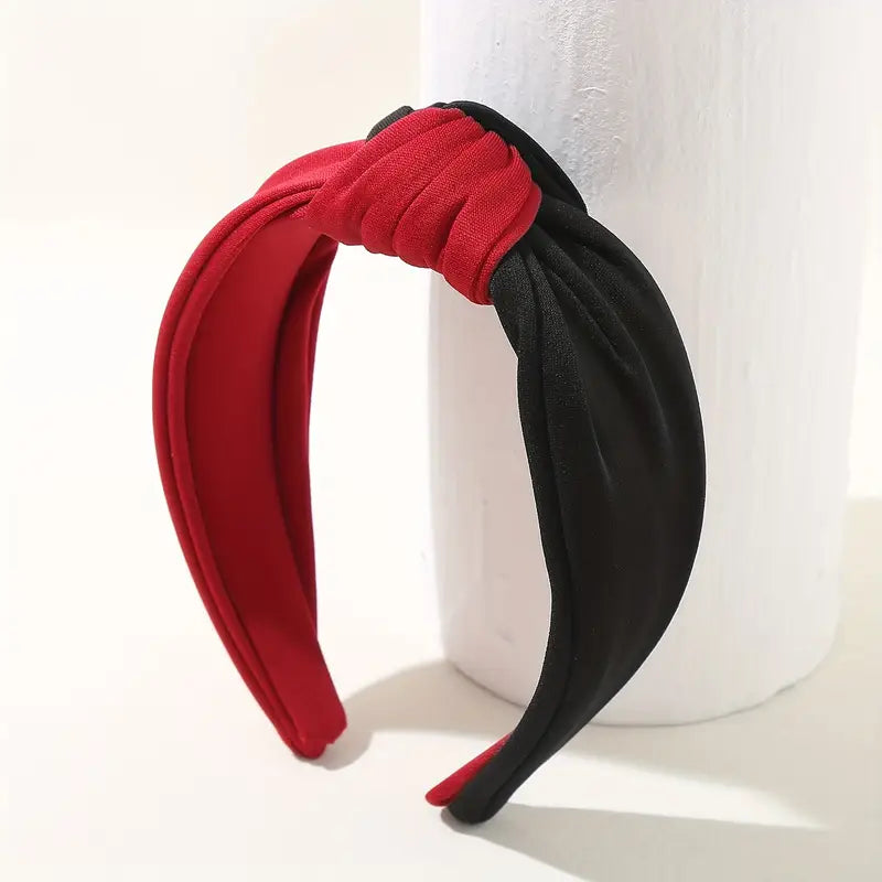 Red and Black Game Day Knotted Headband