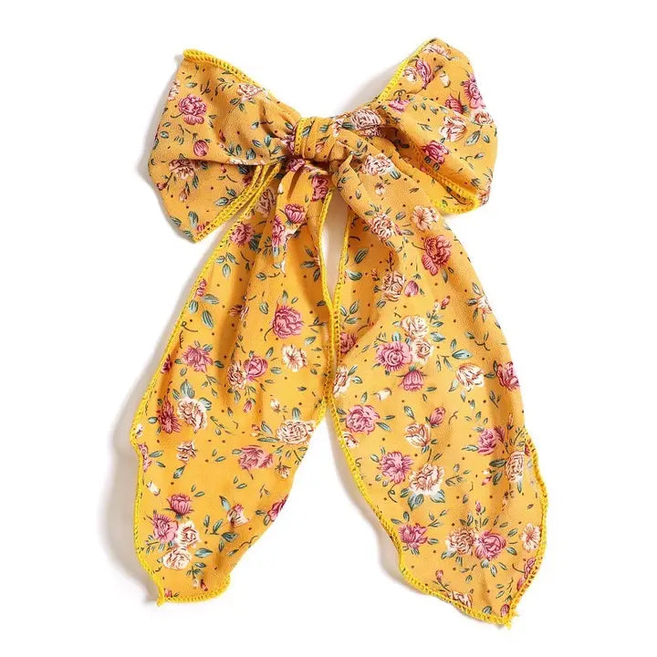 Floral Organza Bow