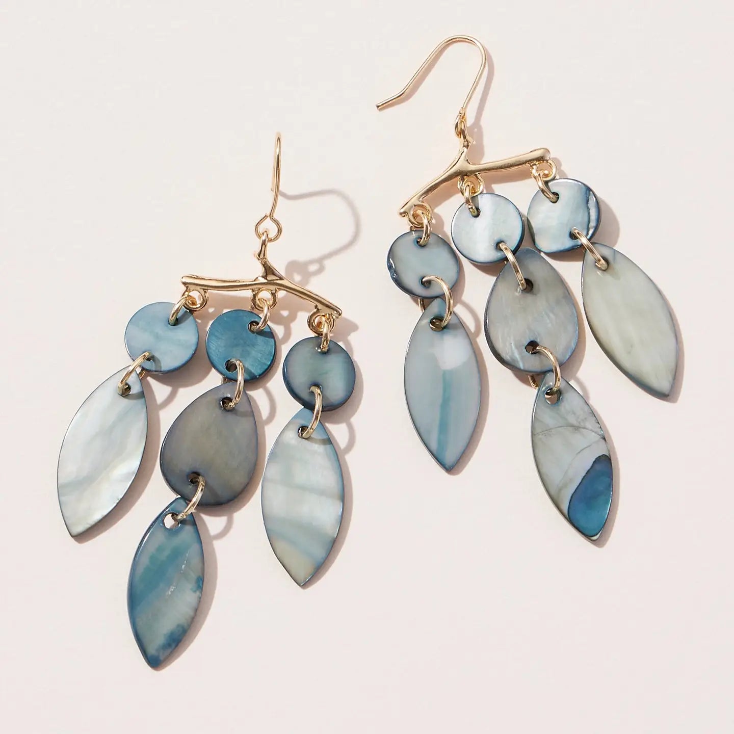 Blue Shell Earrings