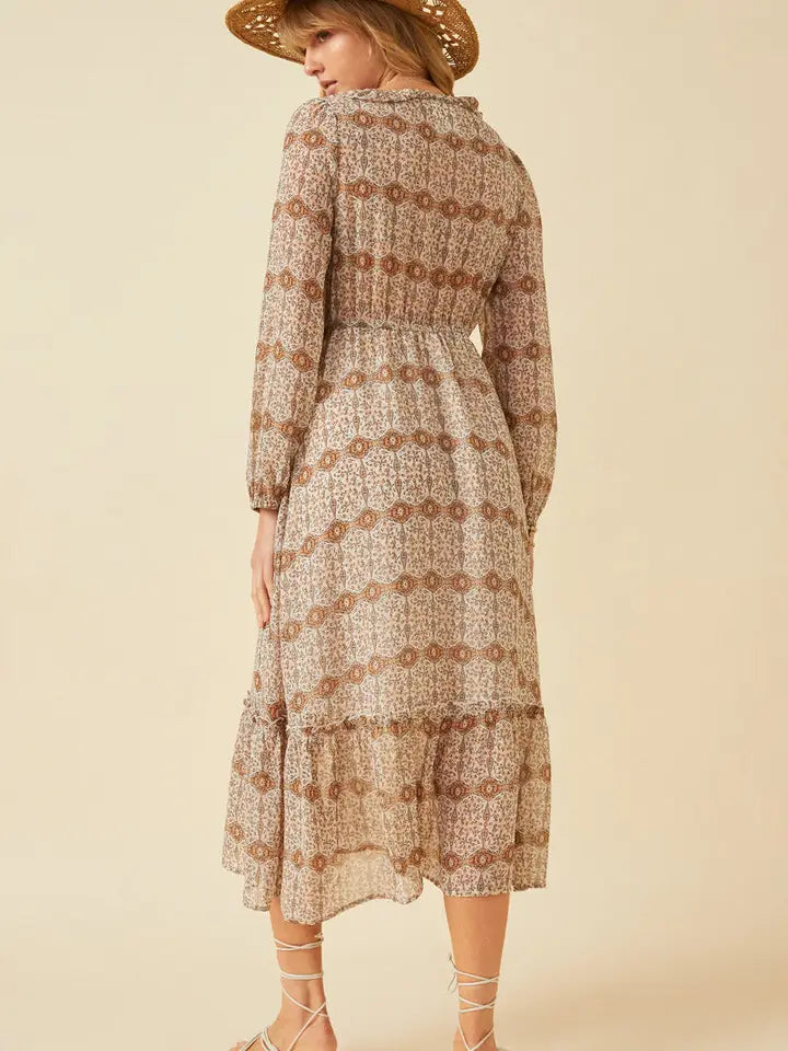 Boho Ruffle Dress