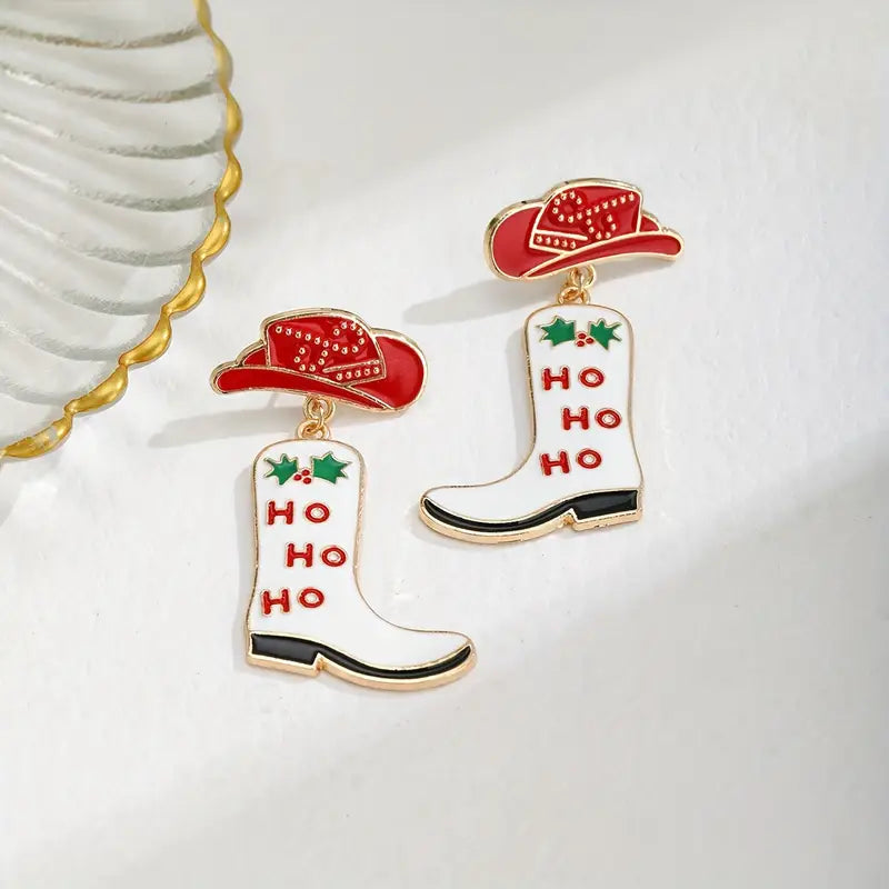 Christmas Boots Earrings