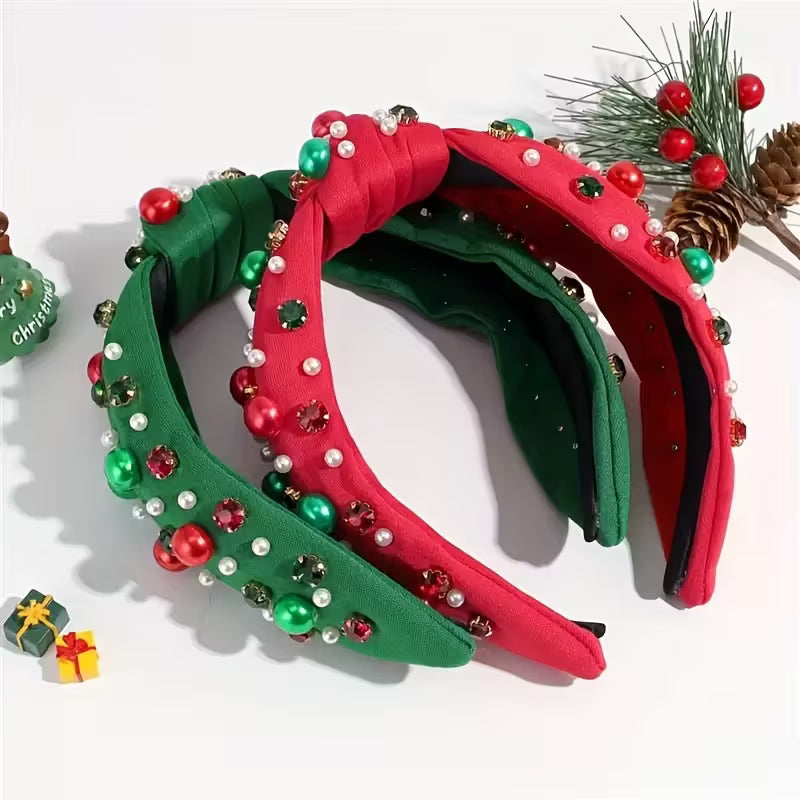 Jeweled Holiday Headbands