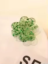 Sparkly Clover Clip