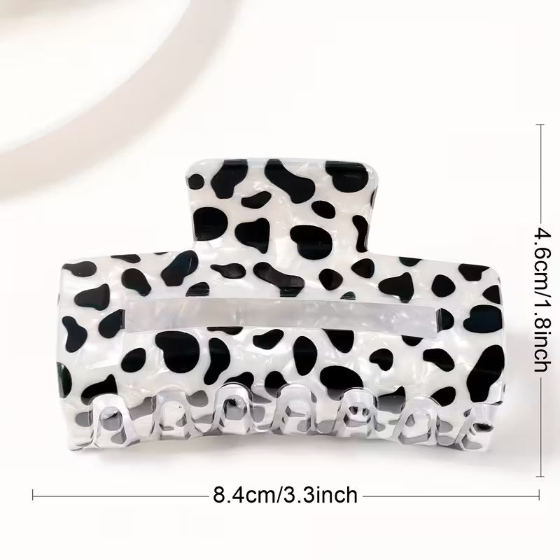 Cow Print Claw Clip