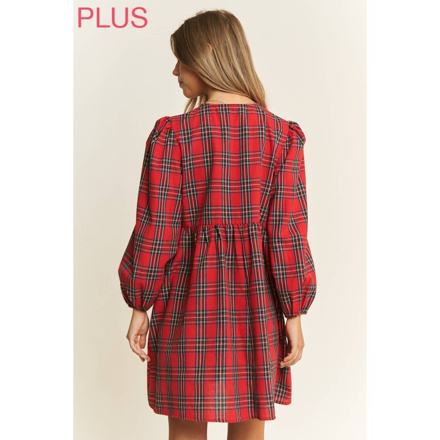 Plaid Babydoll Dress
