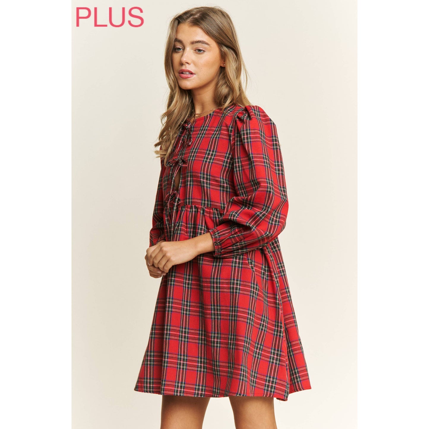 Plaid Babydoll Dress