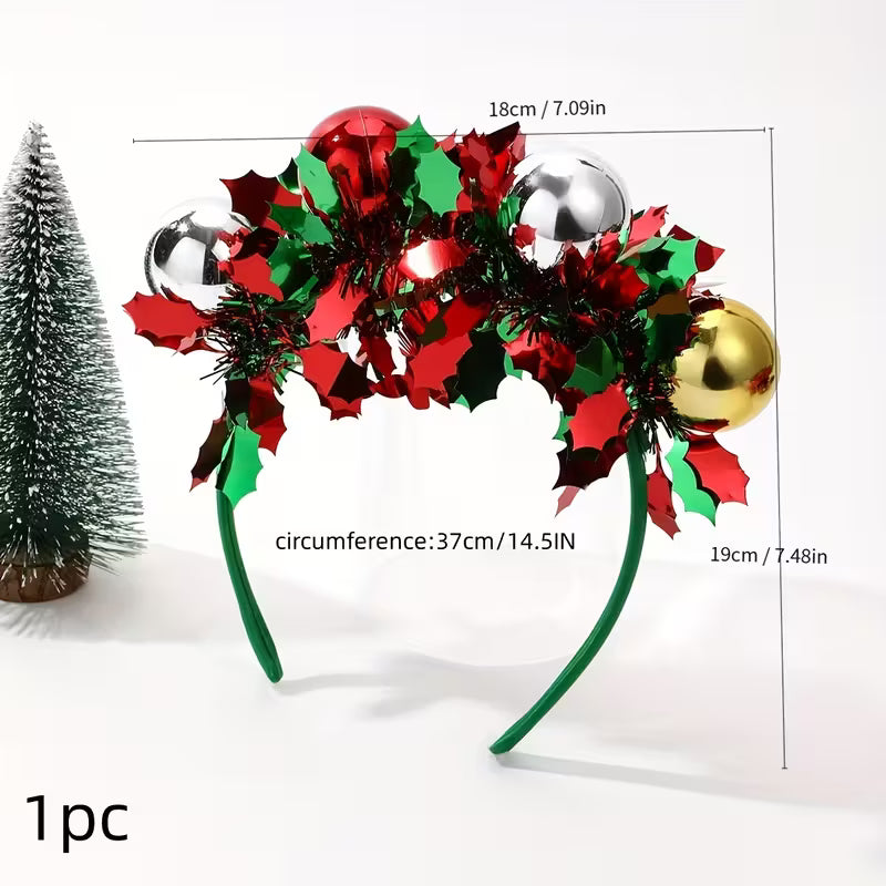 Green Ornament Holiday Headband