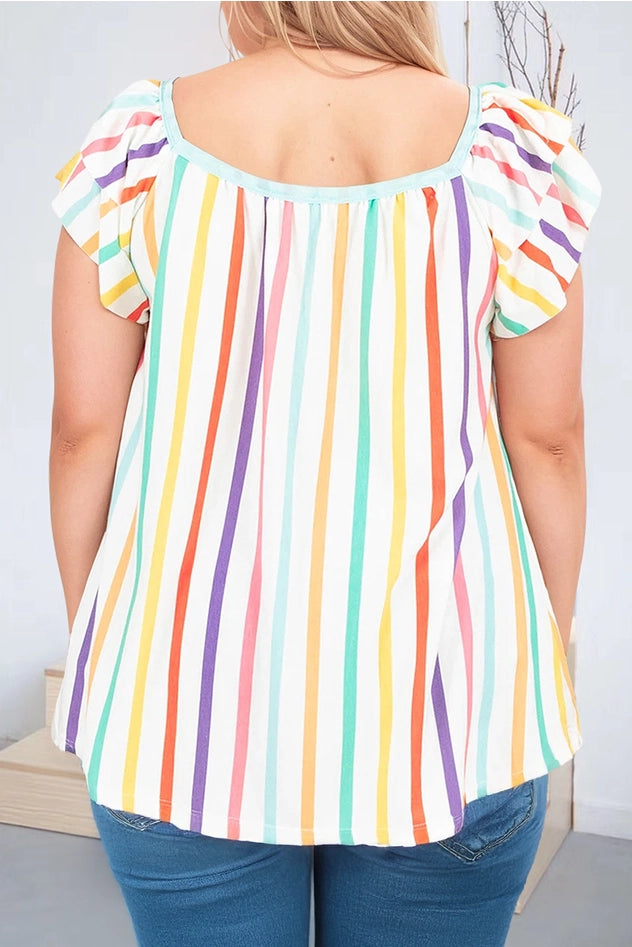Pastel Striped Blouse