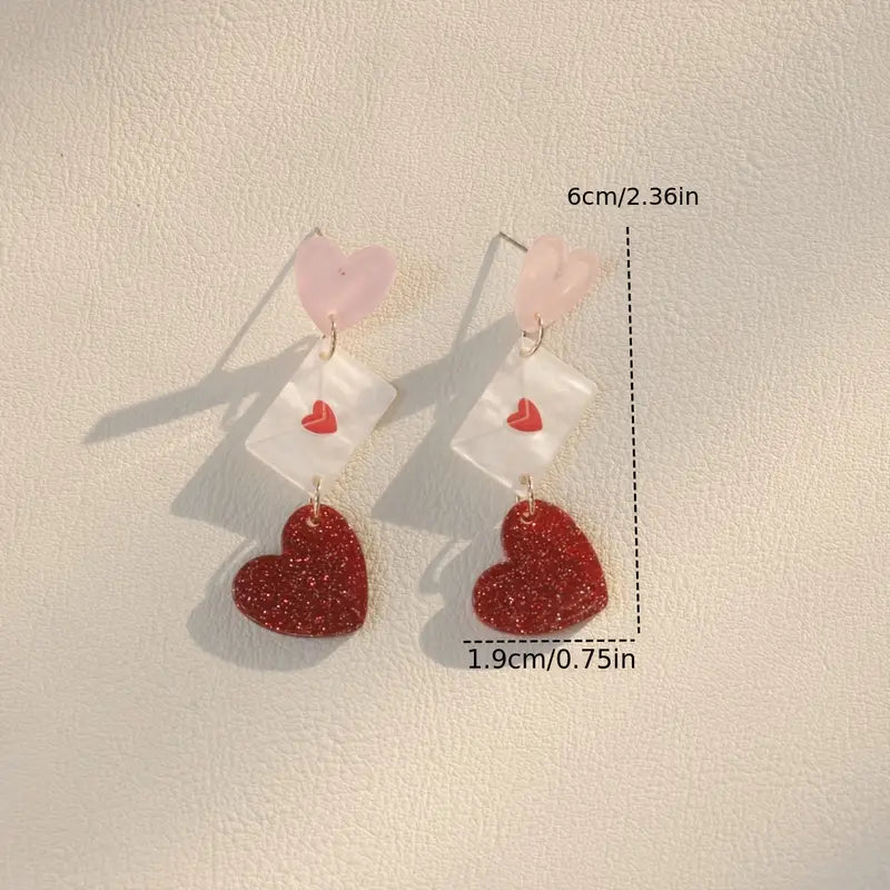 Valentine's Day Mail Earrings