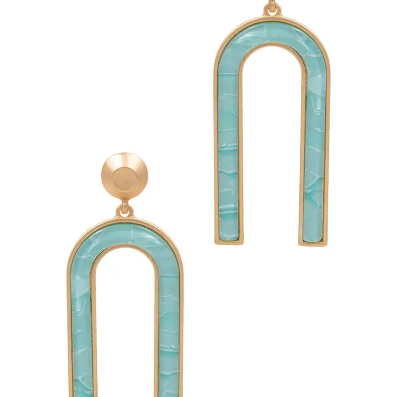 Mint Arch Earrings