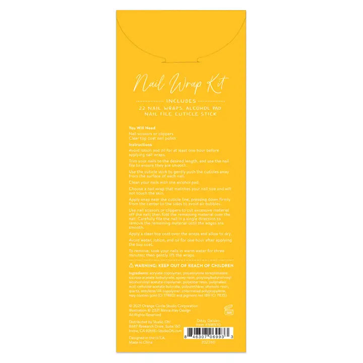 Ditzy Daisies Nail Wrap Kit