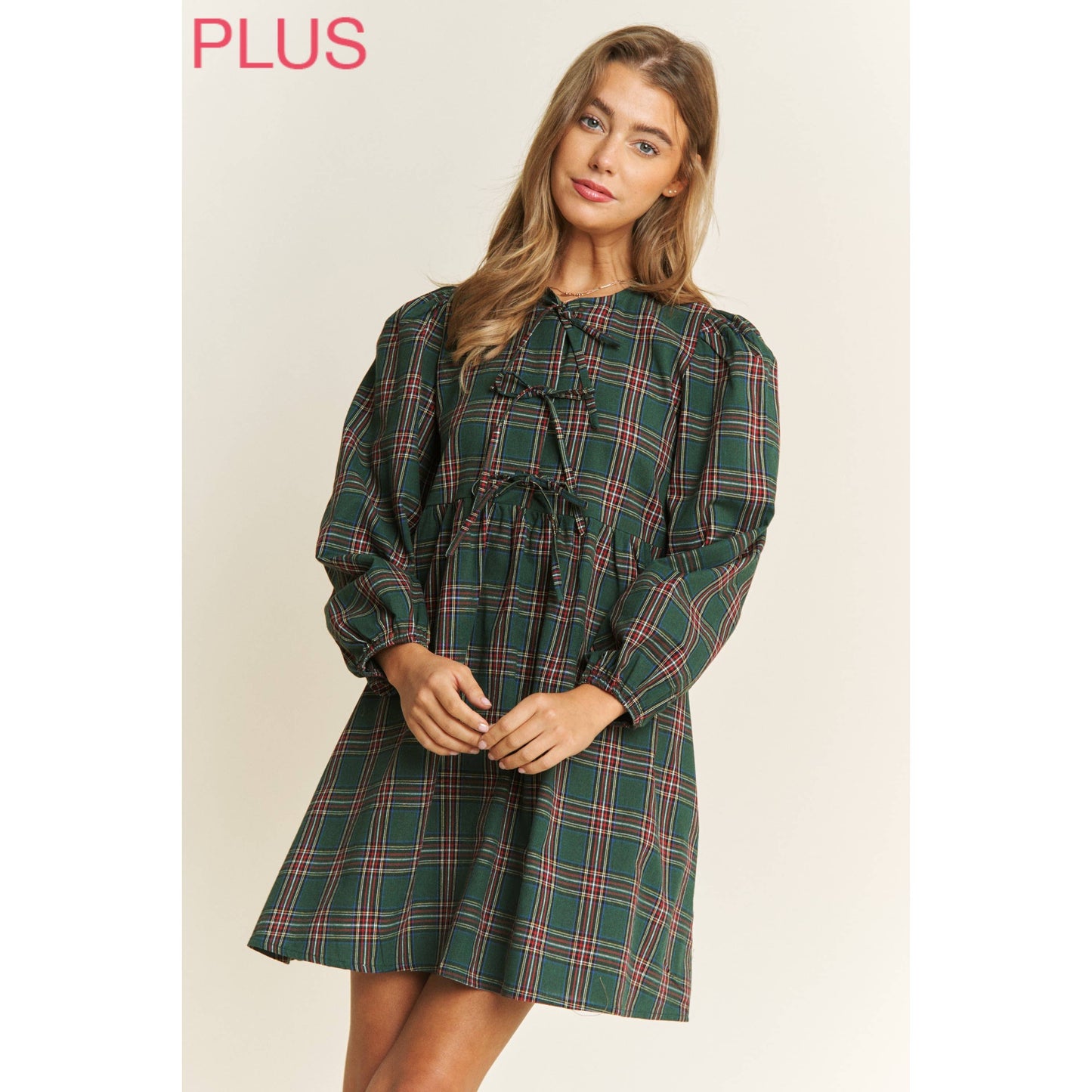 Plaid Babydoll Dress