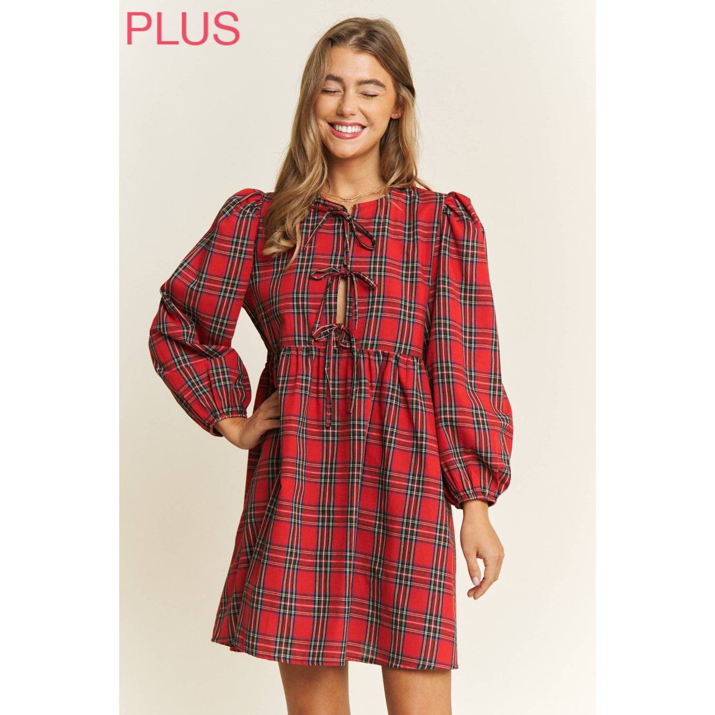 Plaid Babydoll Dress