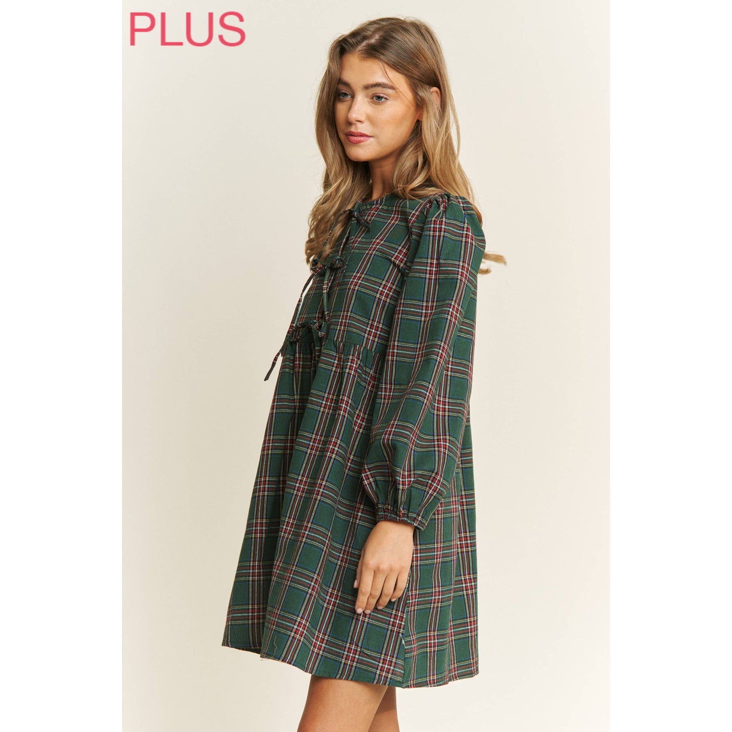 Plaid Babydoll Dress