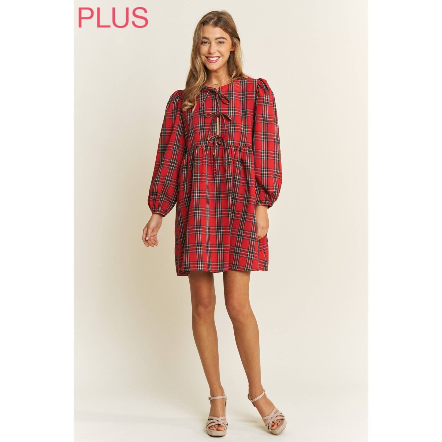 Plaid Babydoll Dress