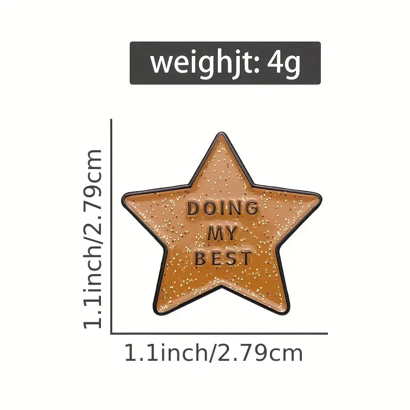 Doing My Best Enamel Pin