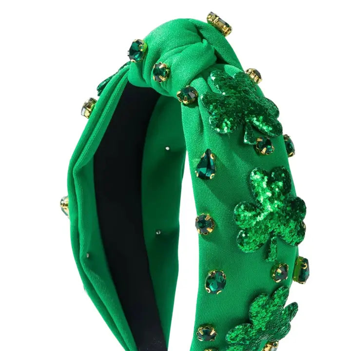 Glitter Shamrock Headband