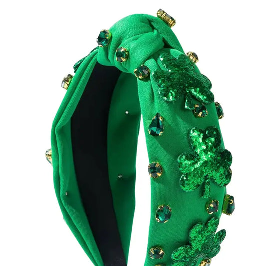 Glitter Shamrock Headband