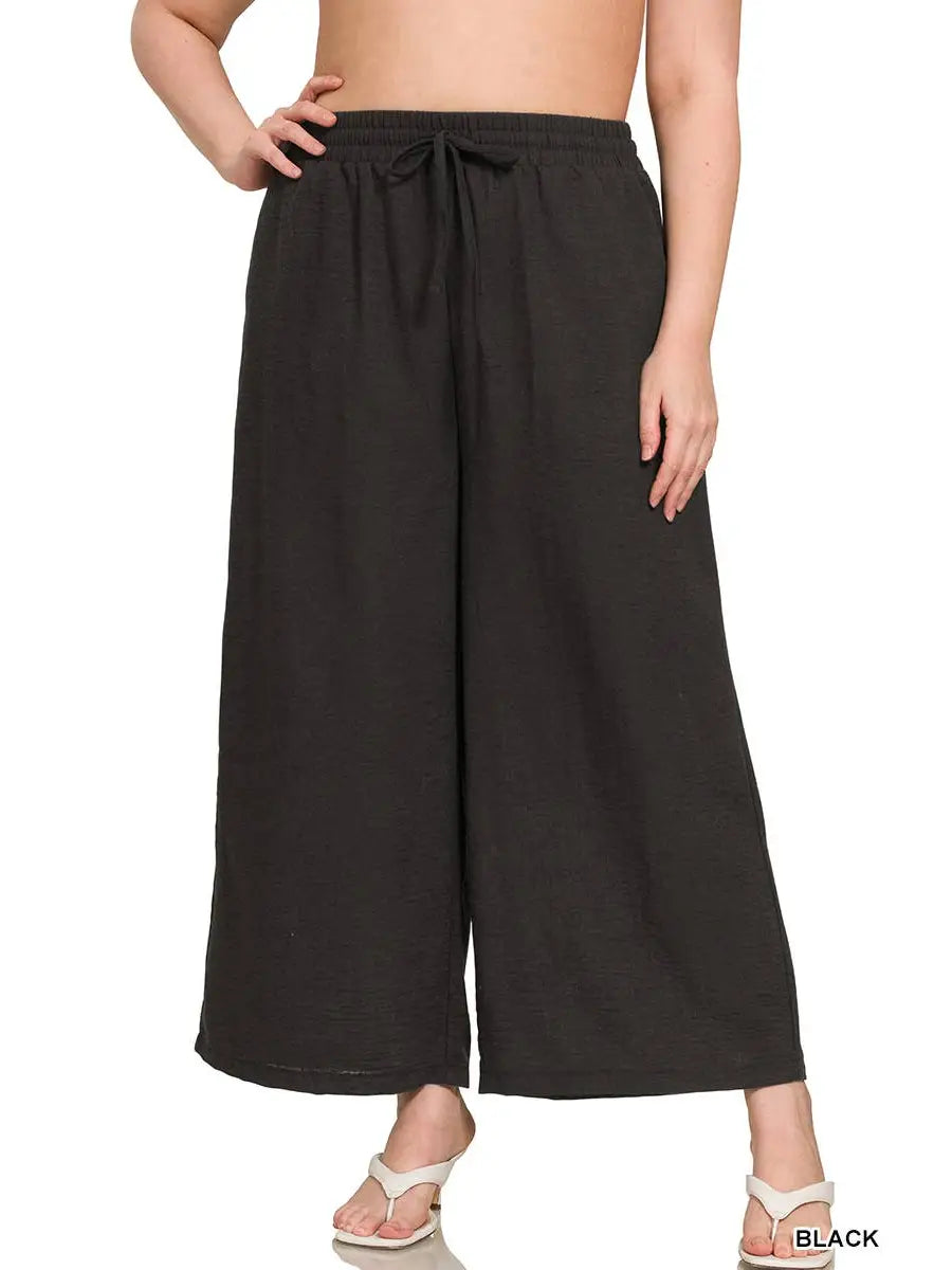 Black Cropped Pants