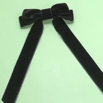 Velvet Bow Clip