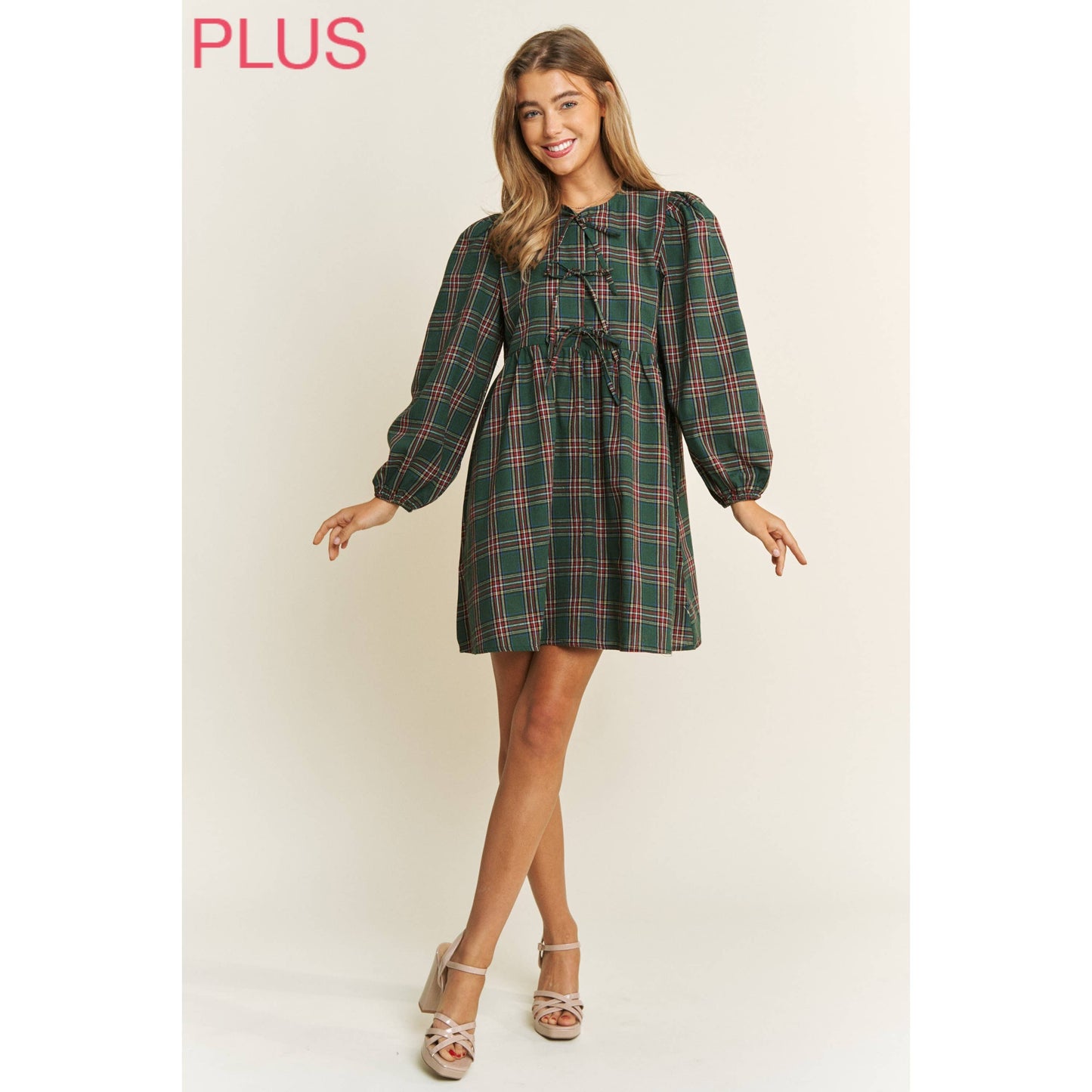 Plaid Babydoll Dress