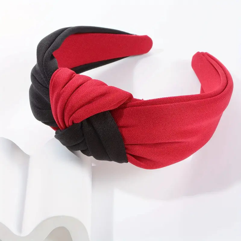 Red and Black Game Day Knotted Headband