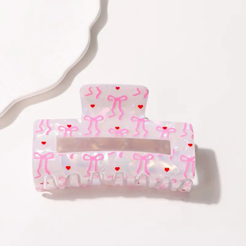 Pink Coquette Claw Clip