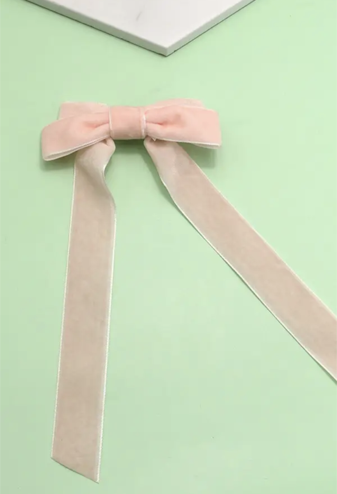 Velvet Bow Clip