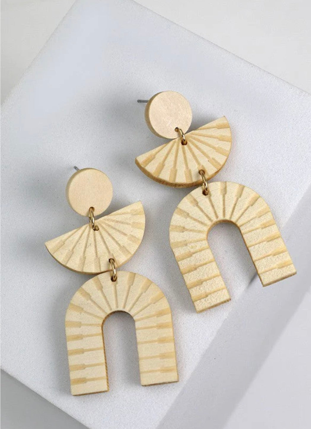 Wooden Arch Earrings