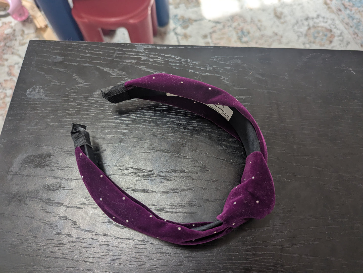 Plum Rhinestone Headband