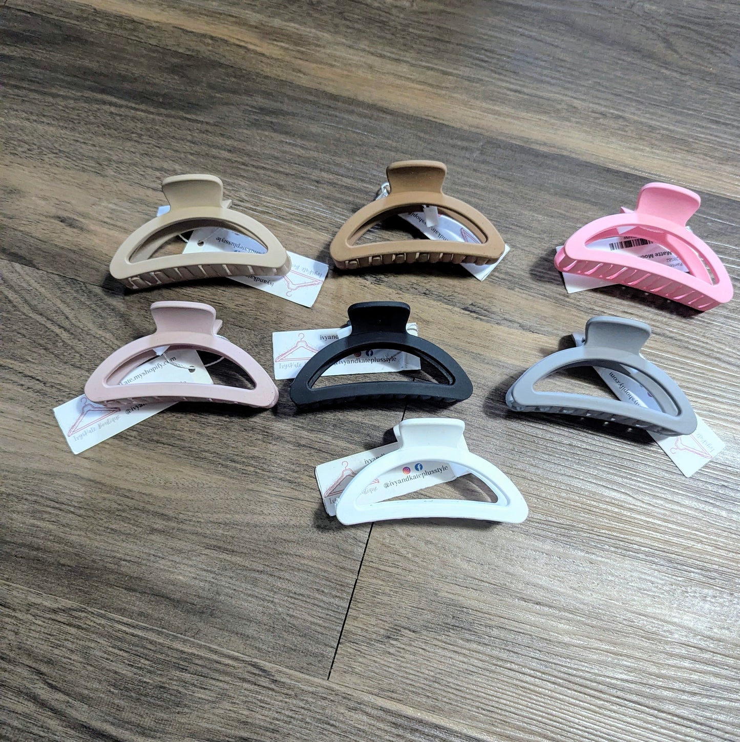 Half Moon Matte Claw Clips