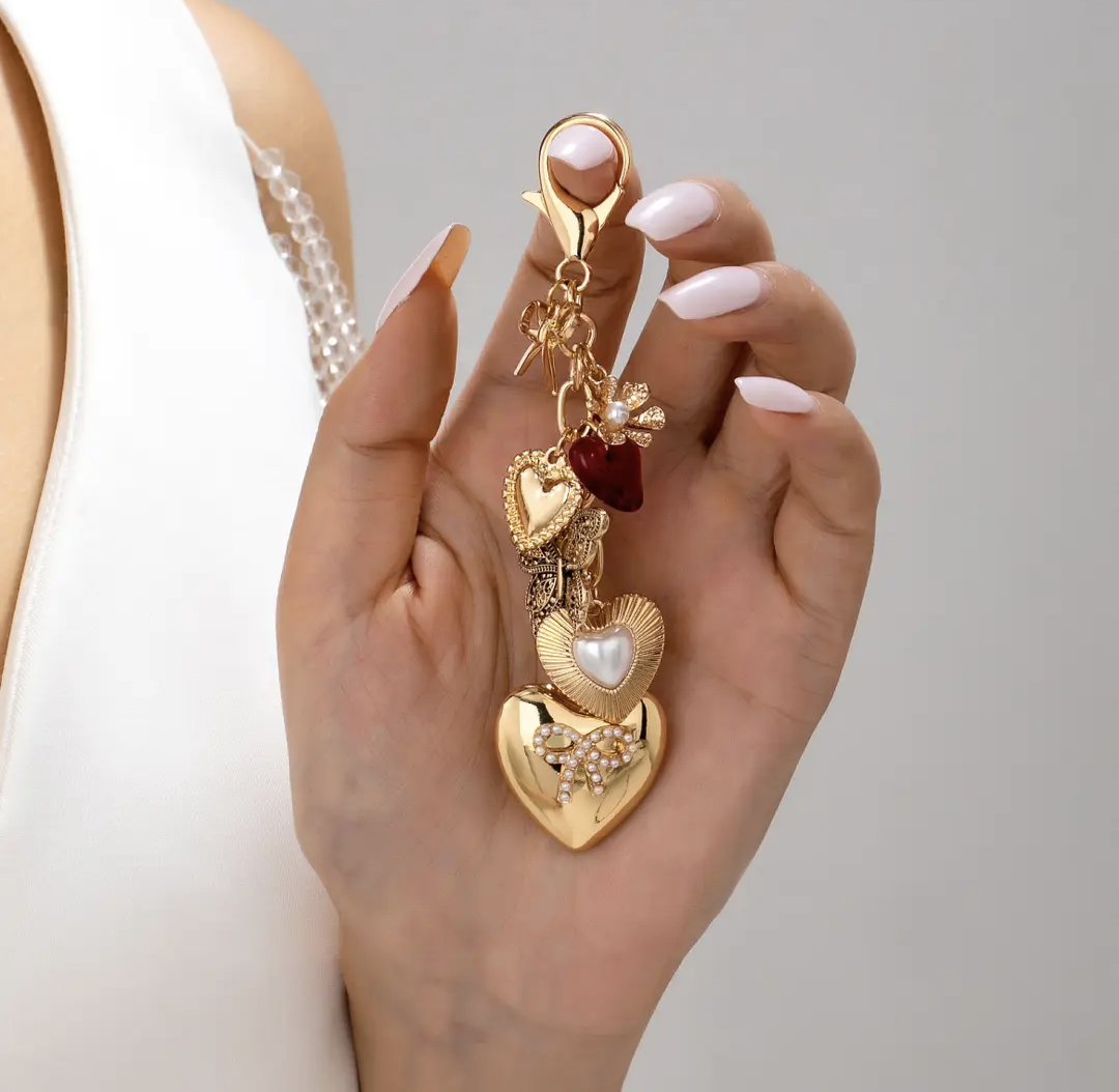 Butterfly Heart Bag Charm
